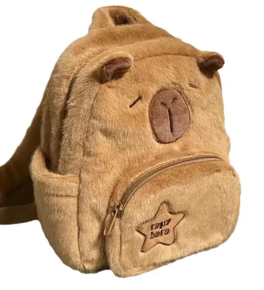 Mochila Pequeña de Peluche de Capibara